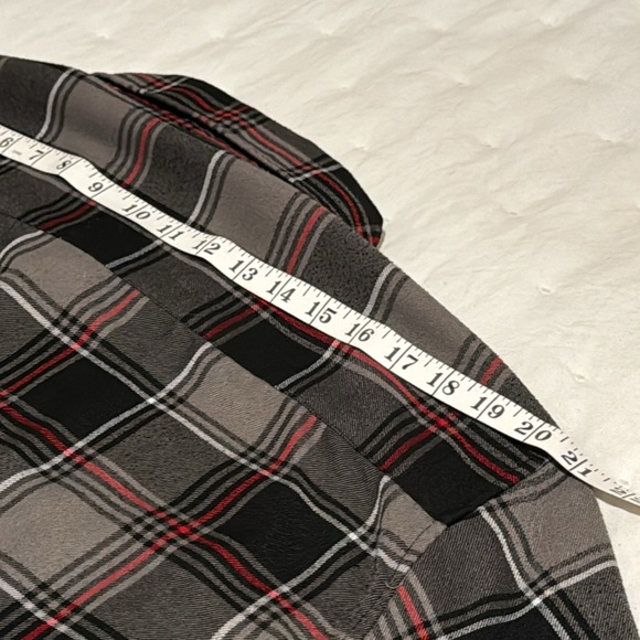 DIXXON™️ Men's Size 2X 'The Heritage' Long Sleeve Blk/Gray/Red Flannel Shirt - Picture 8 of 10